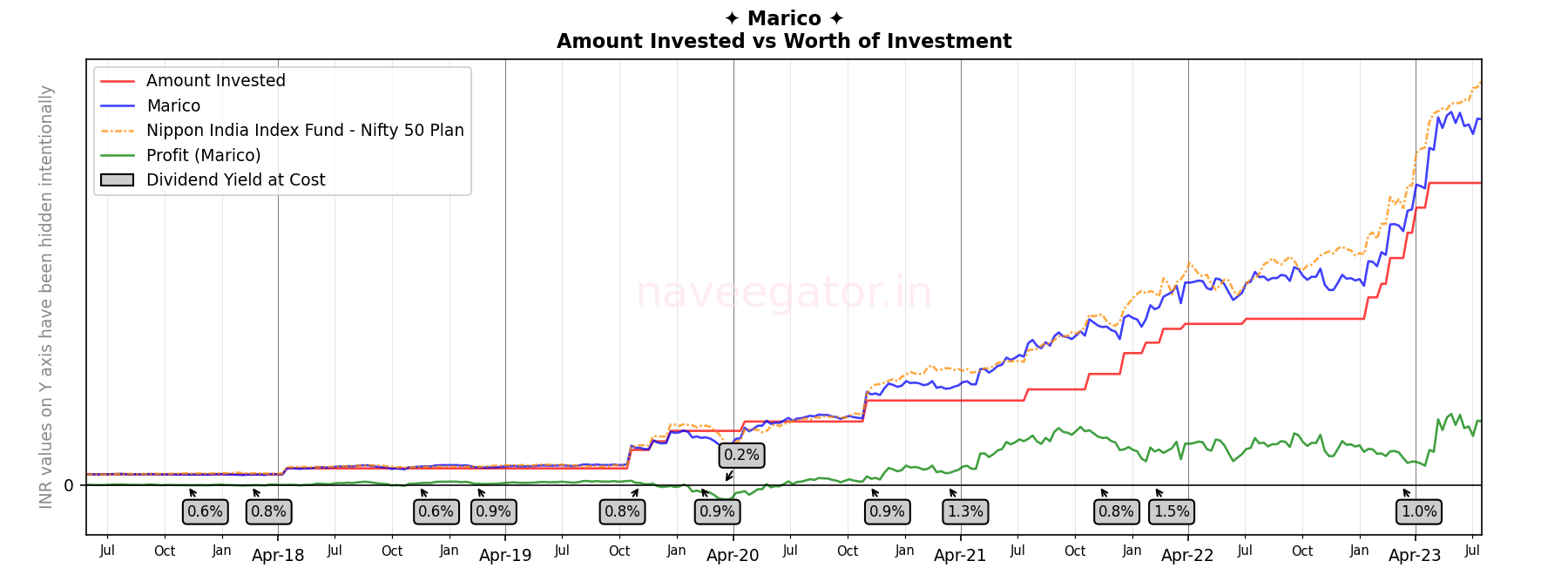 Six years as shareholder of Marico